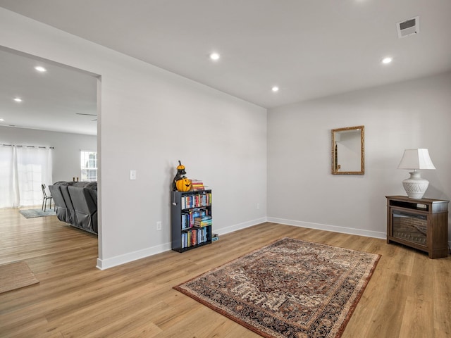 1848 Sourwood Dr, Woodruff, SC 29388 - sitting room featuring light wood-style floors and recessed lighting
