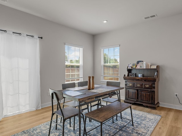 1848 Sourwood Dr, Woodruff, SC 29388 - dining space with light wood finished floors and recessed lighting