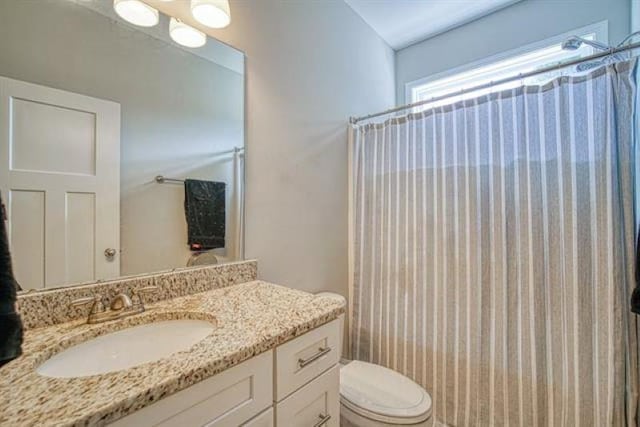 217 Aqua Cove Ct, Inman, SC 29349 - full bathroom with vanity and a shower with shower curtain