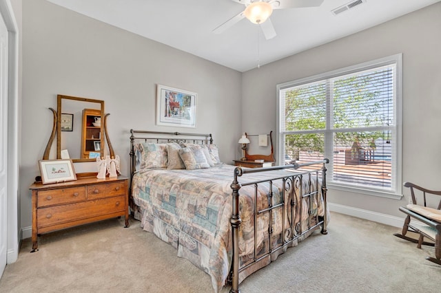 204 Lord Byron Ln, Travelers Rest, SC 29690 - bedroom with carpet, multiple windows, and a ceiling fan