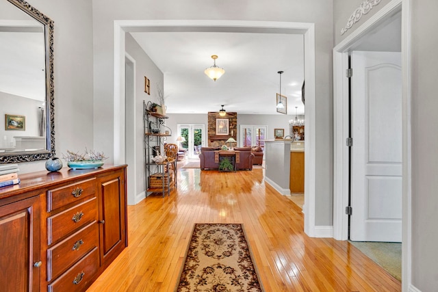 204 Lord Byron Ln, Travelers Rest, SC 29690 - hall with light wood-type flooring
