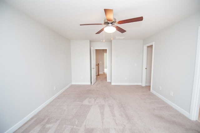 521 Preakness Run, Spartanburg, SC 29301 - unfurnished bedroom with light carpet and a ceiling fan