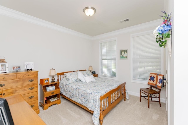 5 Yellow Fox Rd, Greer, SC 29650 - bedroom featuring crown molding and light colored carpet
