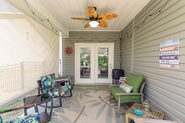 5 Yellow Fox Rd, Greer, SC 29650 - view of patio / terrace with a ceiling fan