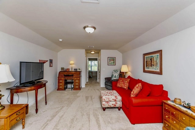 5 Yellow Fox Rd, Greer, SC 29650 - carpeted living area featuring vaulted ceiling