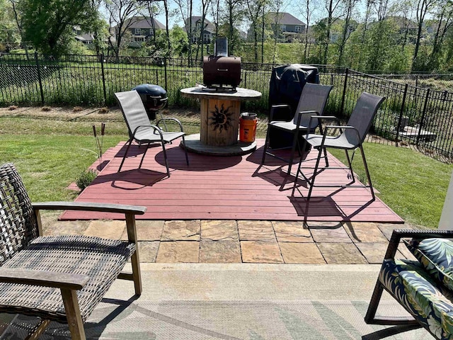 5 Yellow Fox Rd, Greer, SC 29650 - wooden terrace featuring area for grilling