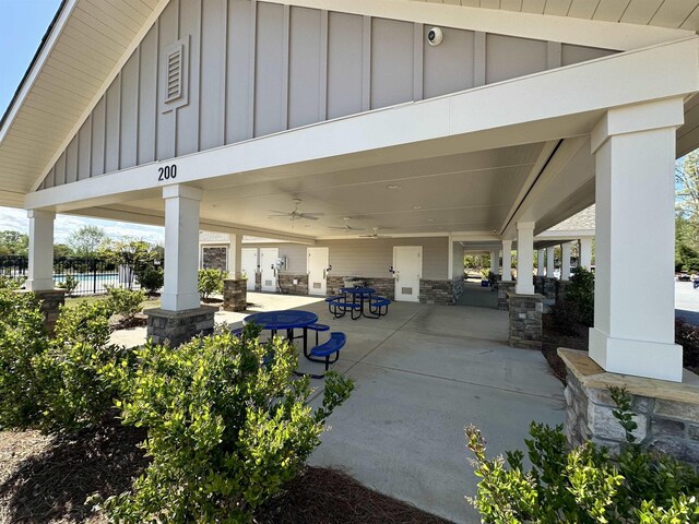 5 Yellow Fox Rd, Greer, SC 29650 - view of patio featuring ceiling fan