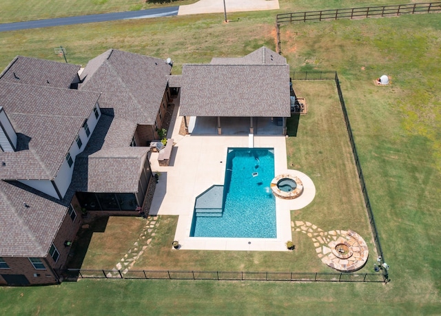 865 Westmoreland Rd, Greer, SC 29651 - aerial view of property and surrounding area with a pool area