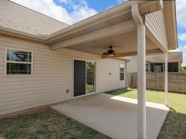 311 Hayfield Ct, Boiling Springs, SC 29316 - view of patio with a ceiling fan