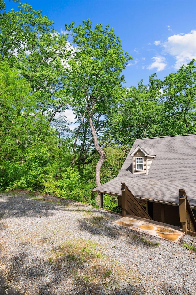 419 Hidden Hill Rd, Tryon, NC 28782 - view of side of property with roof with shingles