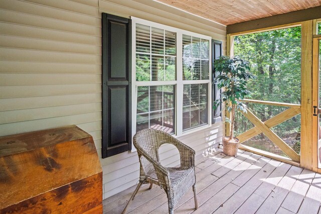 419 Hidden Hill Rd, Tryon, NC 28782 - view of wooden porch
