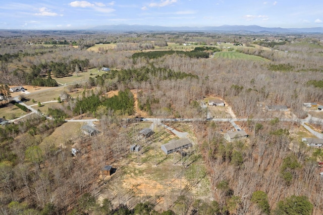 140 Vera Ln, Columbus, NC 28722 - aerial view of property and surrounding area featuring a mountain backdrop