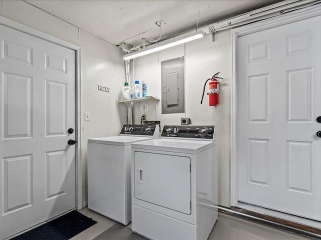207 Bartlett St, Mauldin, SC 29662 - laundry room with electric panel and separate washer and dryer