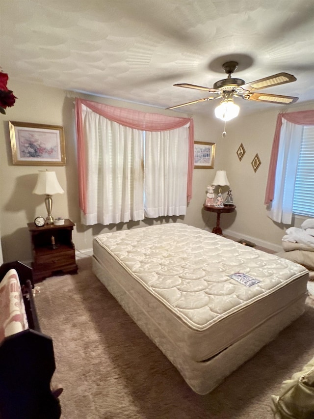 8627 Valley Falls Rd, Boiling Springs, SC 29316 - carpeted bedroom with a ceiling fan