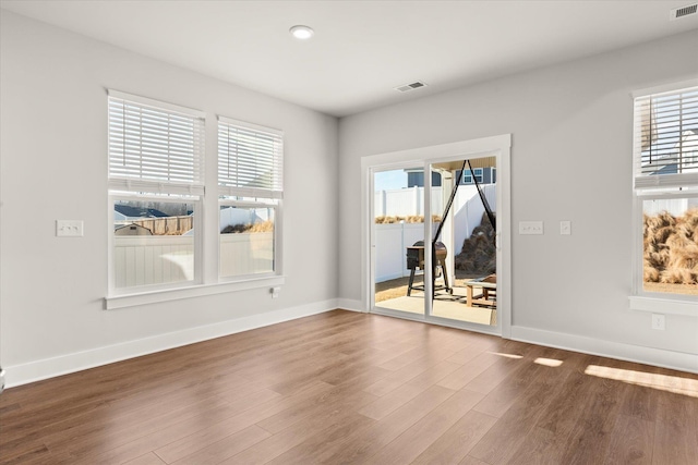 424 Granbury Dr, Duncan, SC 29334 - spare room with wood finished floors and recessed lighting
