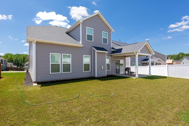 424 Granbury Dr, Duncan, SC 29334 - back of house with roof with shingles and a patio area