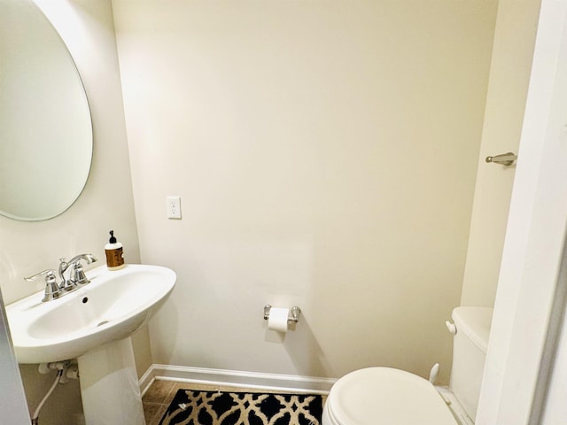 411 Triple Crown Way, Spartanburg, SC 29301 - half bath featuring toilet and tile patterned flooring