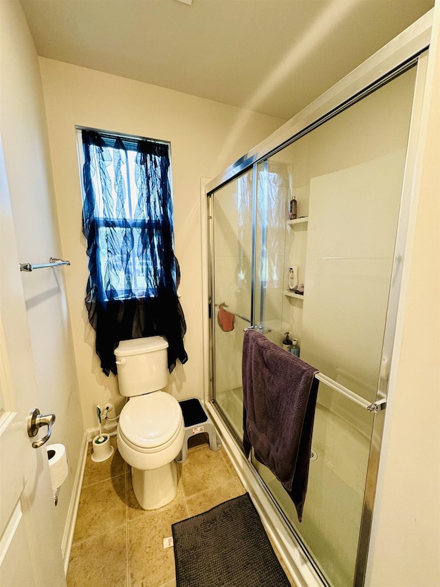 411 Triple Crown Way, Spartanburg, SC 29301 - bathroom with tile patterned flooring and a shower stall