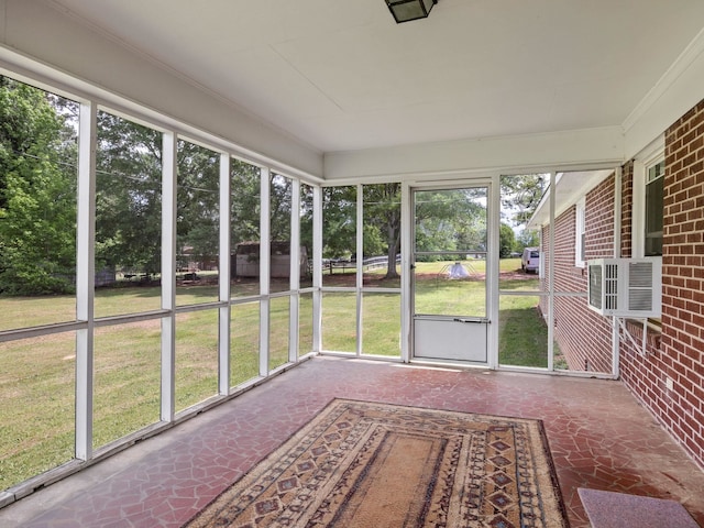 1310 Mount Zion Rd, Spartanburg, SC 29303 - unfurnished sunroom with cooling unit