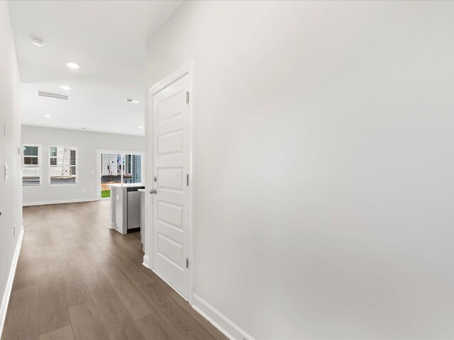 126 Arrow Ct, Greer, SC 29651 - corridor featuring wood finished floors and recessed lighting