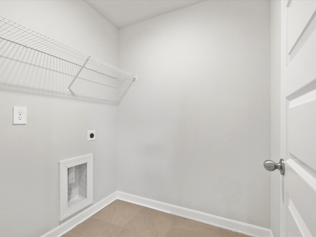 126 Arrow Ct, Greer, SC 29651 - washroom featuring electric dryer hookup and tile patterned floors