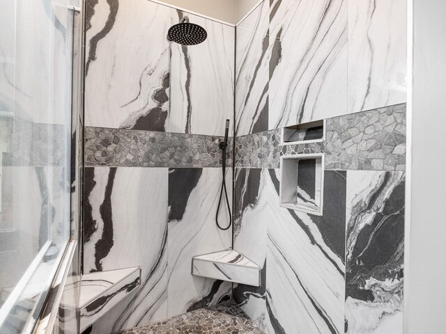 154 Broken Bow Run, Pickens, SC 29671 - full bathroom with a marble finish shower