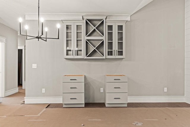 2032 Ivy Cottage Path, Boiling Springs, SC 29316 - interior space featuring a chandelier and pendant lighting