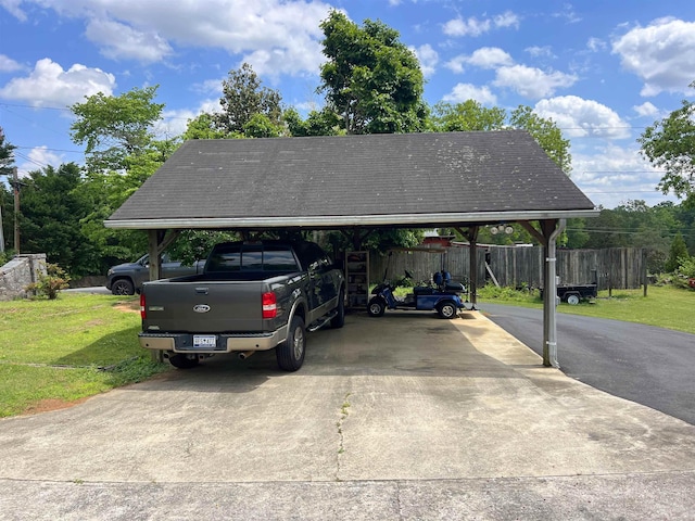 510 E Earle St, Landrum, SC 29356 - view of parking with driveway and a carport