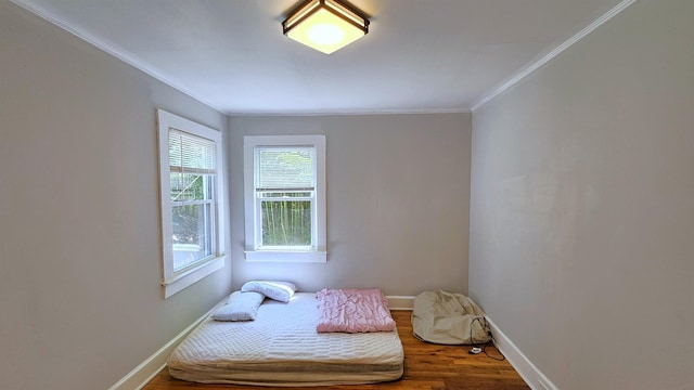 311 Hart St, Union, SC 29379 - bedroom featuring wood finished floors and crown molding