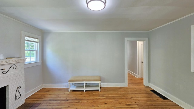 311 Hart St, Union, SC 29379 - living room featuring crown molding and wood finished floors