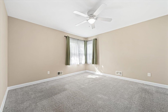 222 Woodview Ave, Spartanburg, SC 29306 - unfurnished room featuring carpet floors and ceiling fan