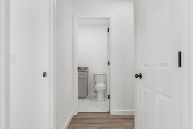 139 Carolina Ave, Spartanburg, SC 29306 - hall featuring baseboards and light wood-type flooring