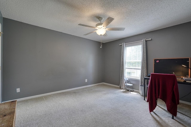 103 Cheyenne Ridge Trl, Campobello, SC 29322 - unfurnished office featuring ceiling fan, carpet flooring, and a textured ceiling