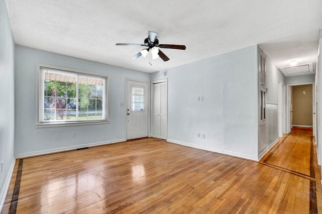 211 Skyline Rd, Greer, SC 29651 - empty room with light wood-style flooring and a ceiling fan