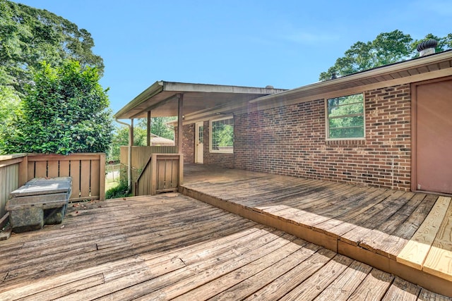 211 Skyline Rd, Greer, SC 29651 - view of wooden terrace