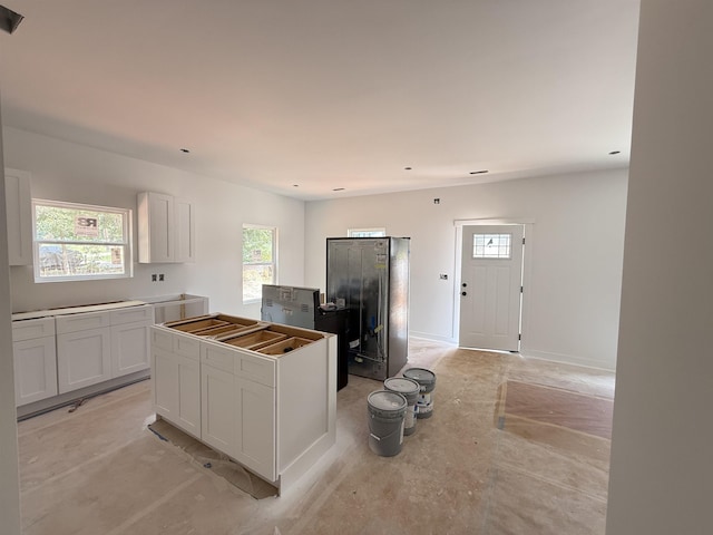 210 Foxfire Rd, Cowpens, SC 29330 - kitchen featuring a kitchen island and white cabinets