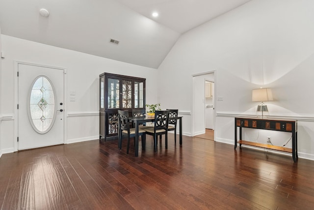 413 Rambling Rose Way, Moore, SC 29369 - dining space featuring lofted ceiling, wood finished floors, and healthy amount of natural light