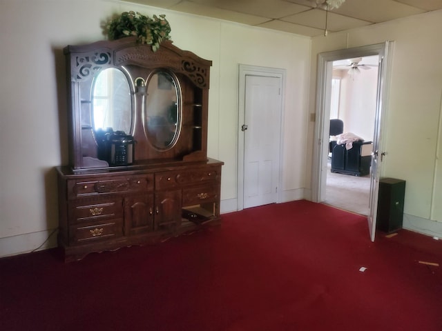 190 Beaverdam Church Rd, Enoree, SC 29335 - bedroom with dark colored carpet