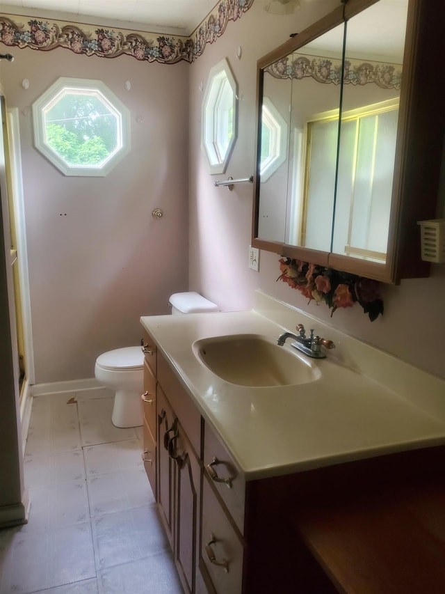 190 Beaverdam Church Rd, Enoree, SC 29335 - bathroom with vanity and an enclosed shower