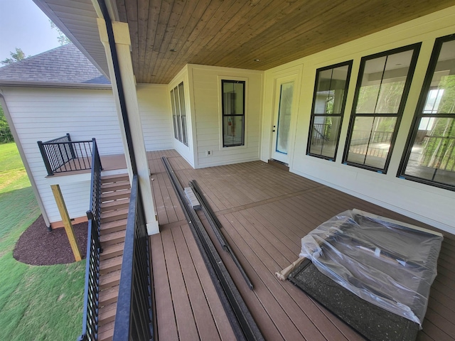 3963 Pennington Rd, Greer, SC 29651 - view of wooden terrace