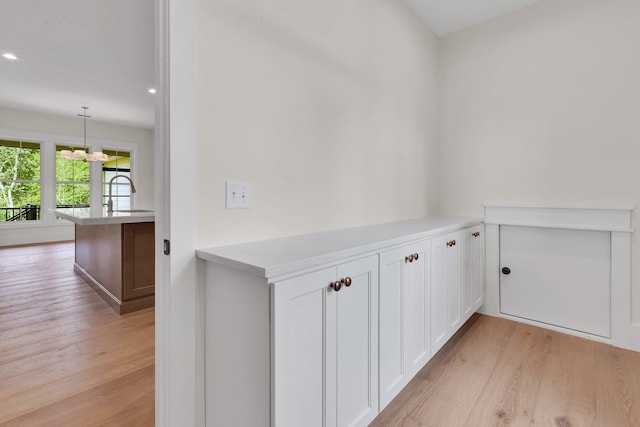 3963 Pennington Rd, Greer, SC 29651 - hall with light wood finished floors and recessed lighting