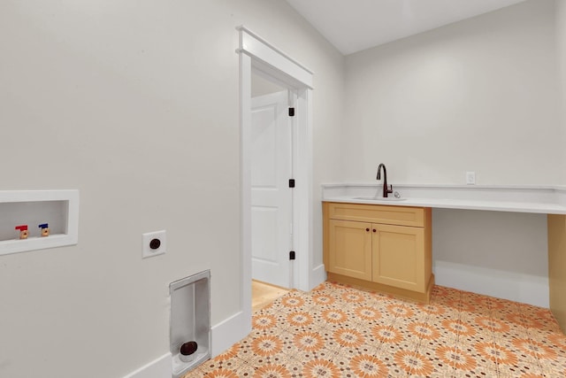 3963 Pennington Rd, Greer, SC 29651 - washroom with cabinet space, hookup for an electric dryer, and hookup for a washing machine