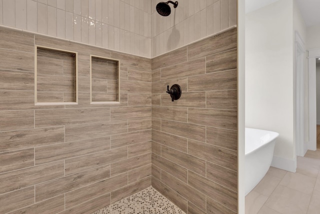 3963 Pennington Rd, Greer, SC 29651 - full bath featuring a tile shower and a freestanding bath