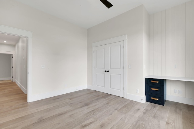 3963 Pennington Rd, Greer, SC 29651 - unfurnished bedroom with light wood-style flooring and a ceiling fan