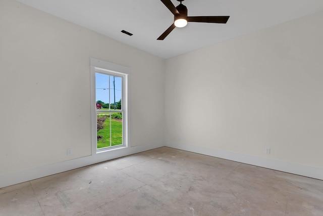 3963 Pennington Rd, Greer, SC 29651 - spare room featuring baseboards and a ceiling fan
