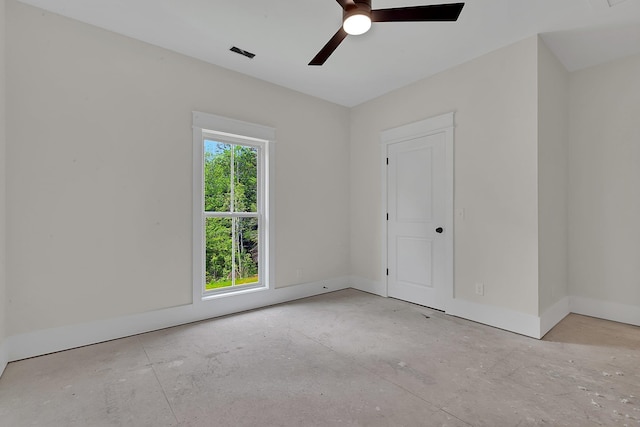 3963 Pennington Rd, Greer, SC 29651 - spare room with a ceiling fan and baseboards