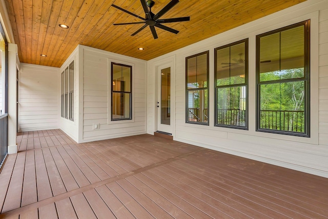 3963 Pennington Rd, Greer, SC 29651 - deck with ceiling fan