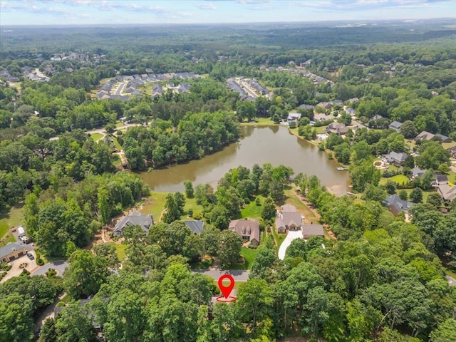 155 Lake Park Dr, Spartanburg, SC 29301 - aerial perspective of suburban area with a large body of water and a heavily wooded area