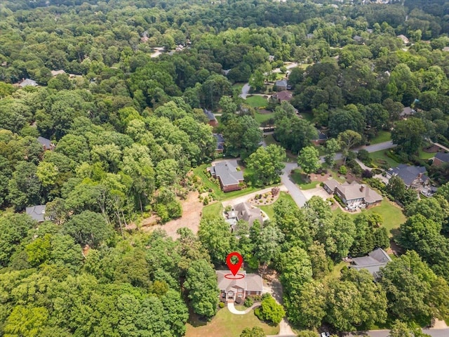 155 Lake Park Dr, Spartanburg, SC 29301 - aerial view of property's location with a forest