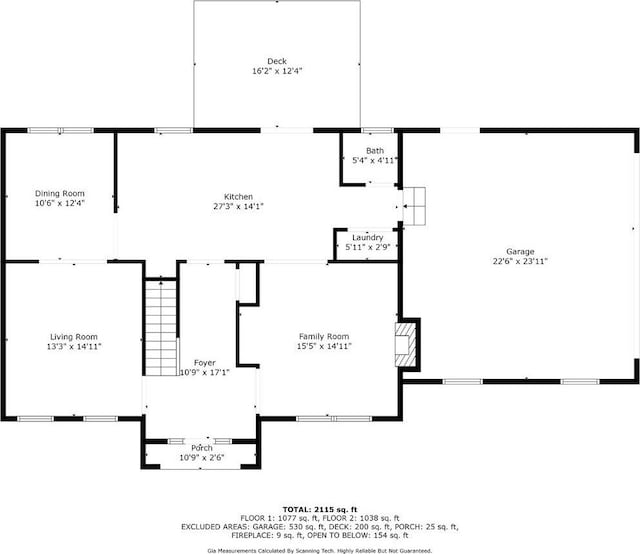 155 Lake Park Dr, Spartanburg, SC 29301 - view of property floor plan